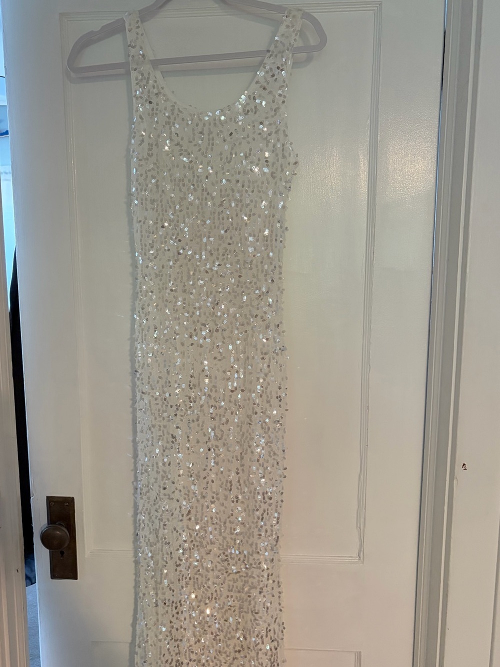 White Sequin Dress - Picture 5 of 8